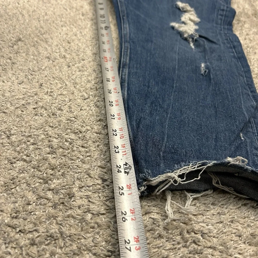 Abercrombie Fitch High Rise Mom Jean Women's 35/20s Blue Y2K 90s Denim‎